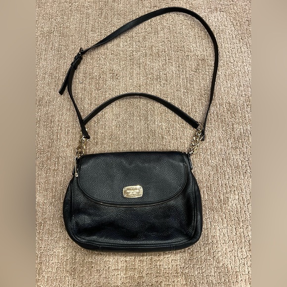 Michael Kors crossbody and shoulder purse black leather - Picture 3 of 8